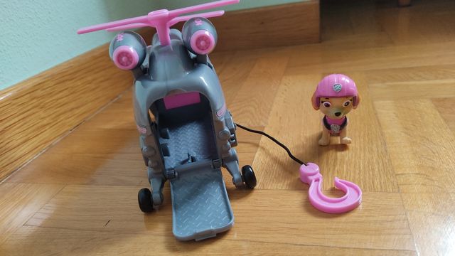 Helicóptero Skype patrulla canina/camión bomberos