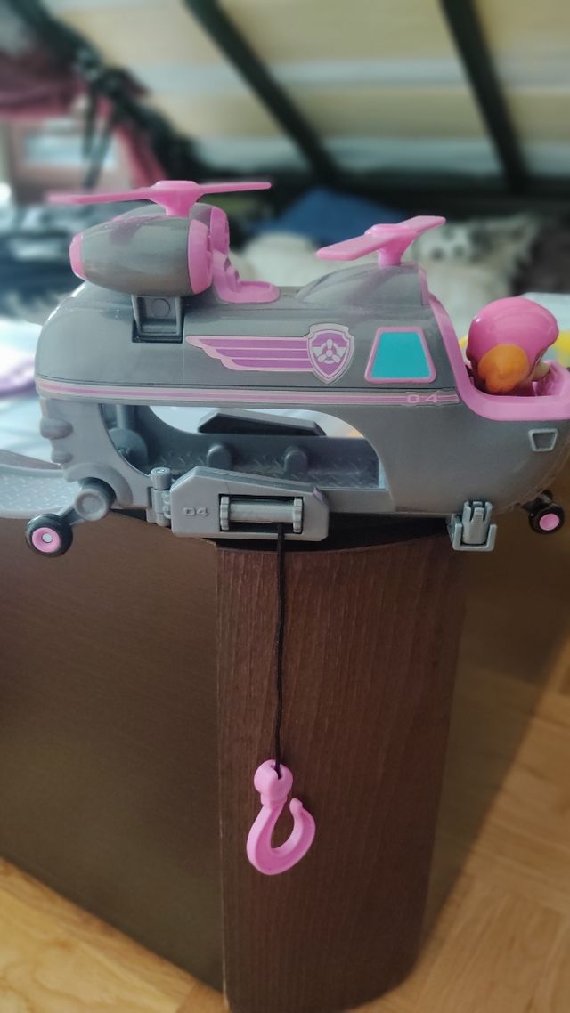 Helicóptero Skype patrulla canina/camión bomberos