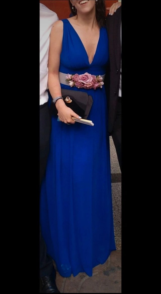 Vestido invitada azul