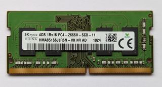 Memoria RAM 4GB DDR4 2666MHz SODIMM para portátil