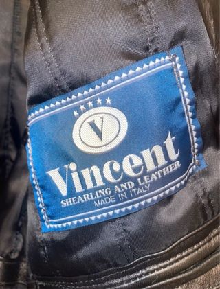 Giacca di pelle nera vintage