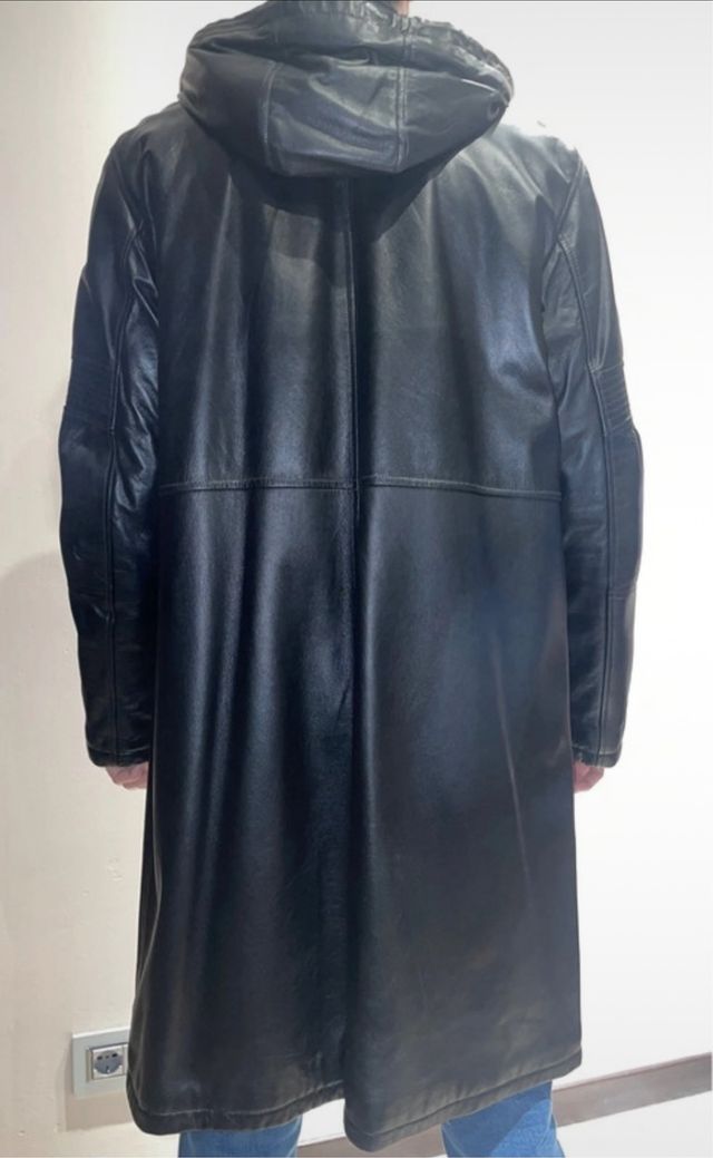 Giacca di pelle nera vintage