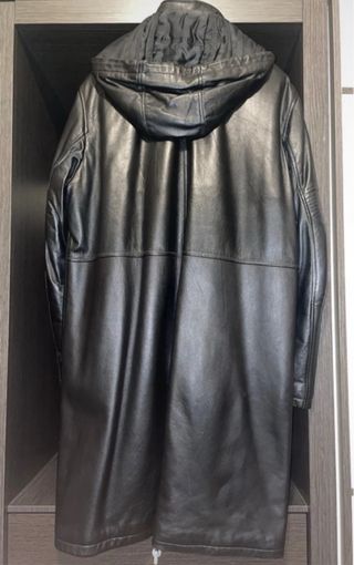 Giacca di pelle nera vintage