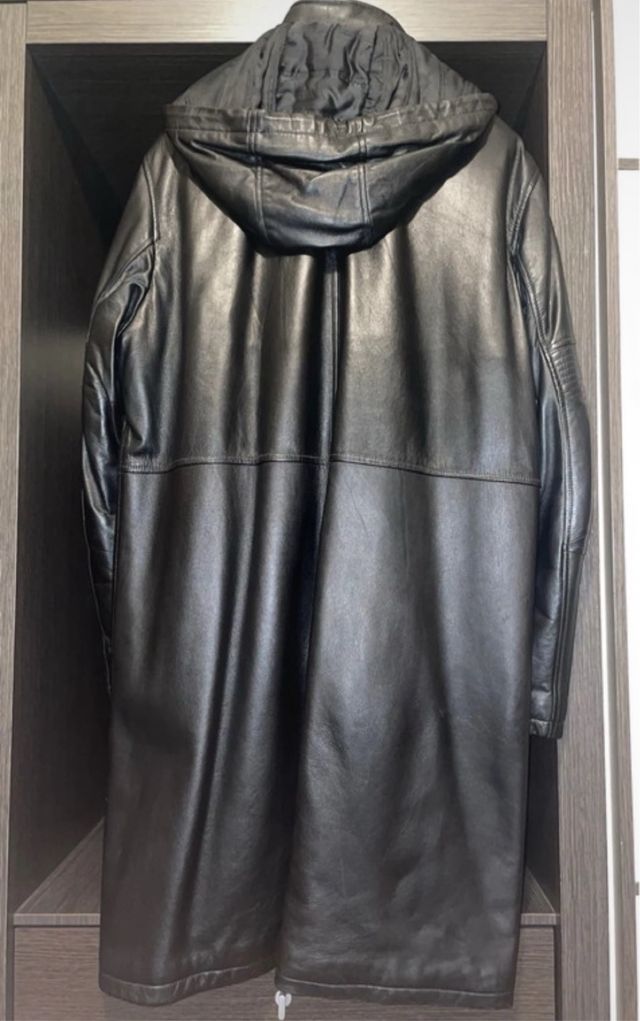 Giacca di pelle nera vintage