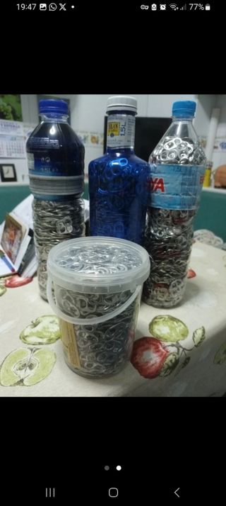 CHAPAS DE LATA DE REFRESCO