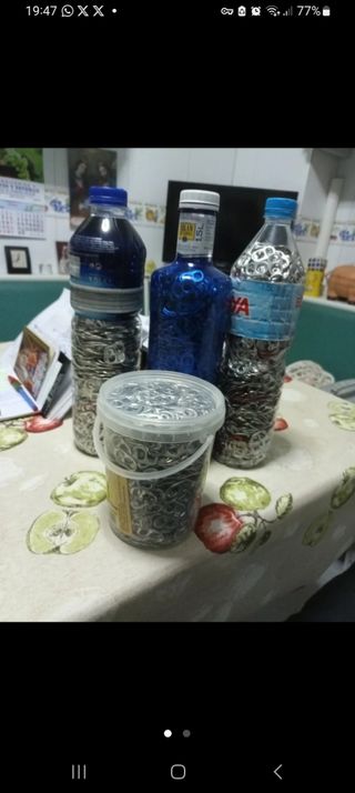 CHAPAS DE LATA DE REFRESCO