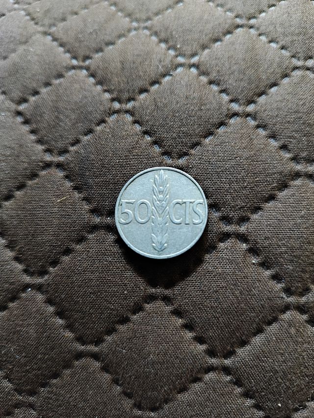 Moneda de 50 céntimos de Franco 1966