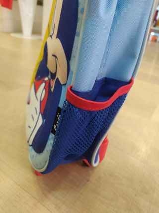 Mochila de Mickey Mouse con carro de ruedas