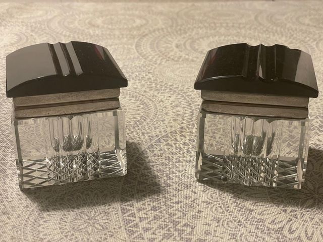 Tinteros de cristal Art Deco