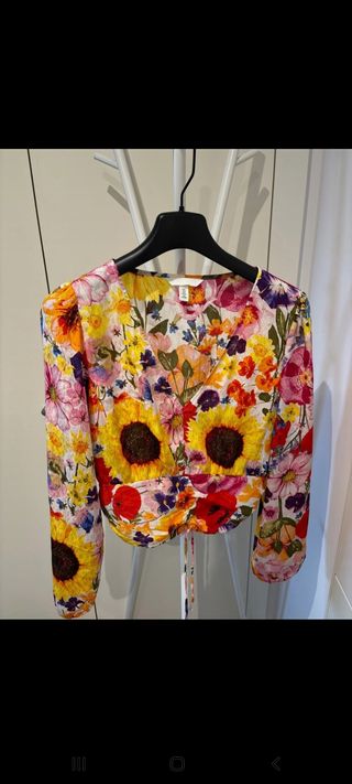 Camisas flores H&M talla S