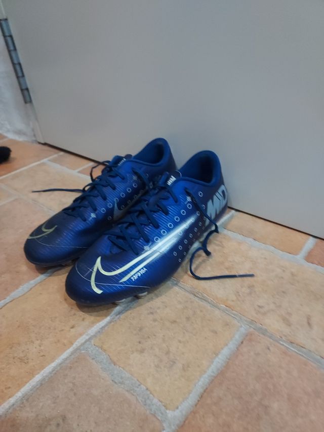 BOTAS FUTBOL NIKE MERCURIAL AZUL MARINO