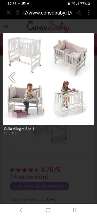 Cuna Colecho Allegra 5 en 1
