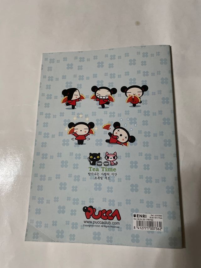 3 libretas A5 de 2 rayas PUCCAS “TEA TIME”