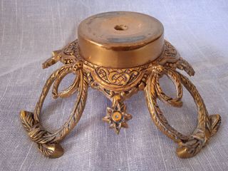 Pie de lámpara bronce
