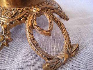 Pie de lámpara bronce