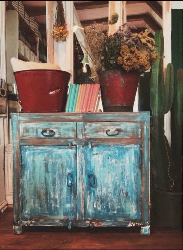 mueble antiguo comoda acacia