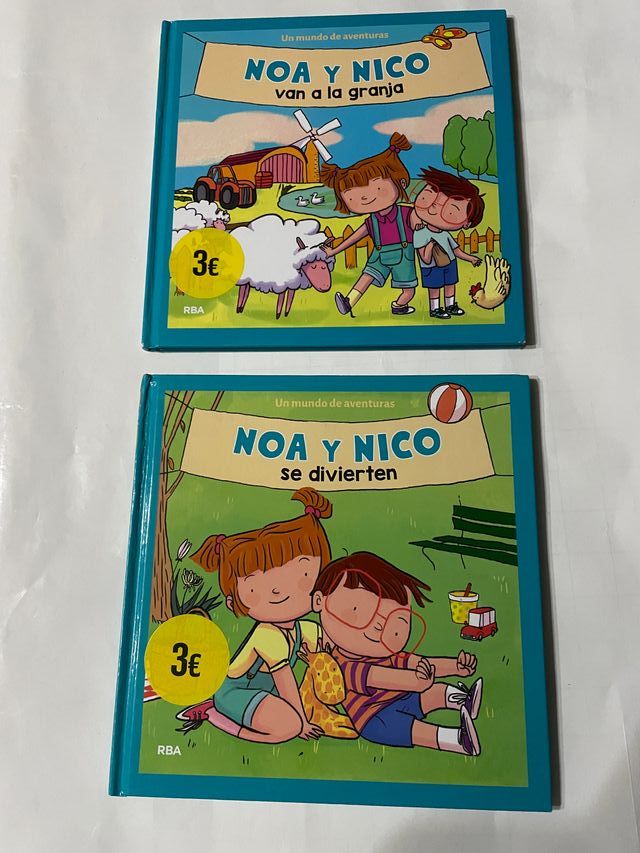 2 libros UN MUNDO DE AVENTURAS: NOA Y NICO