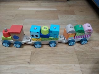 Tren de madera bebé 
