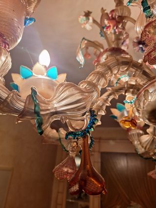 lampadario vetro murano