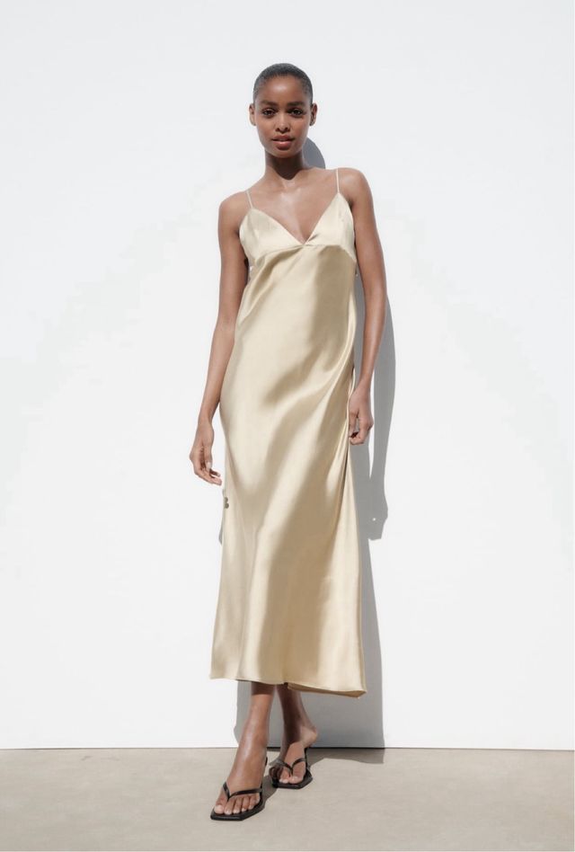 Vestido satinado lencero