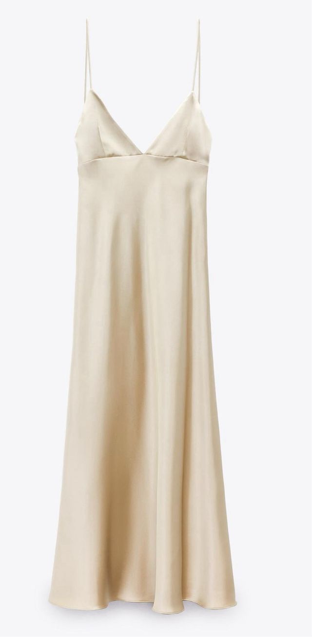 Vestido satinado lencero