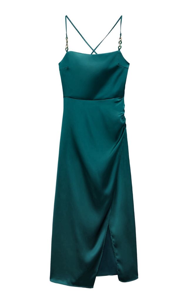 Vestido lencero satinado