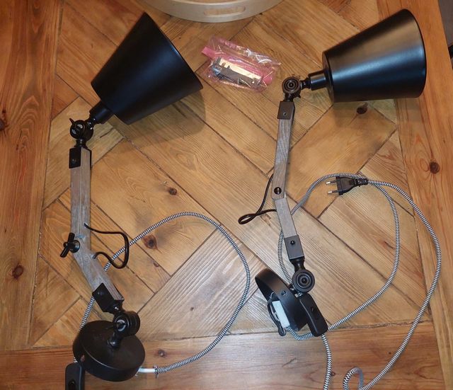 Conjunto de candeeiros de parede (estilo industrial)