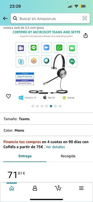 Yealink Teams Auriculares de teléfono
