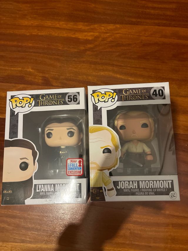 Funko pops Laynna y Jorah Mormont