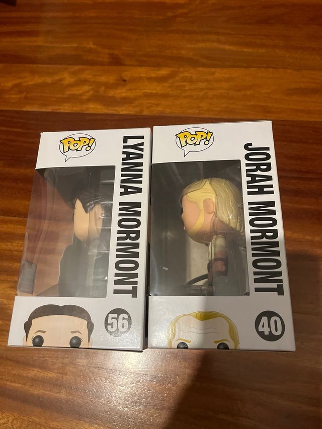 Funko pops Laynna y Jorah Mormont