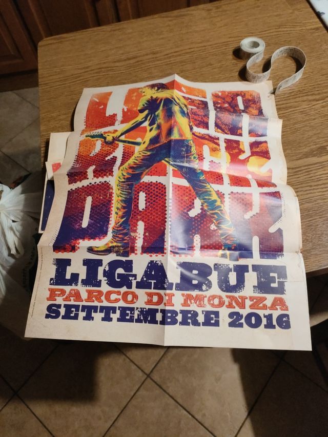 Ligabue urlando contro il cielo