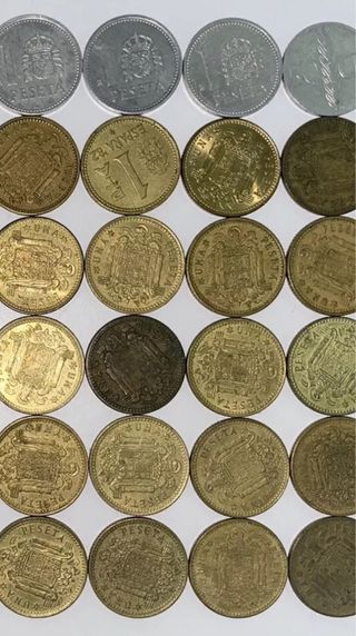 COLECCIÓN 60 MONEDAS 1 PESETA FRANCO ESPAÑA
