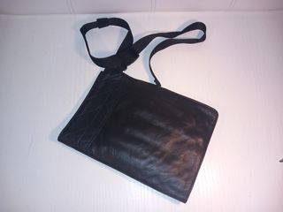 Manta pinceles maquillador cuero auténtico