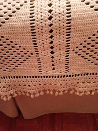 Colcha  artesanal vintage 1'35 - 1'05 - 90