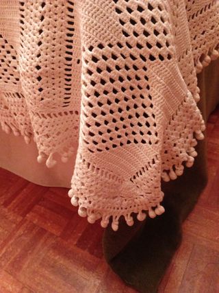 Colcha  artesanal vintage 1'35 - 1'05 - 90