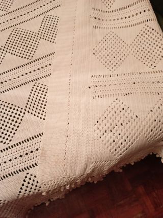 Colcha  artesanal vintage 1'35 - 1'05 - 90