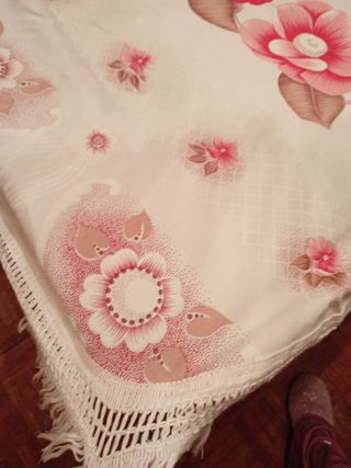 Colcha vintage floral - tela