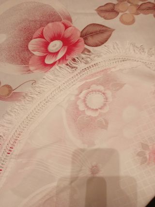 Colcha vintage floral - tela