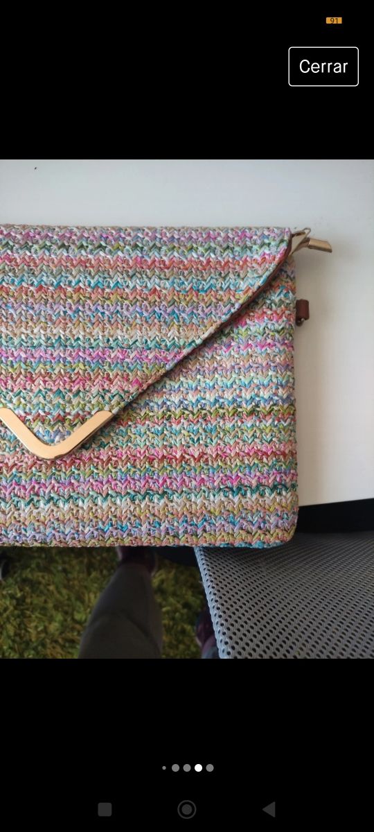 Bolso / cartera de mano multicolor 