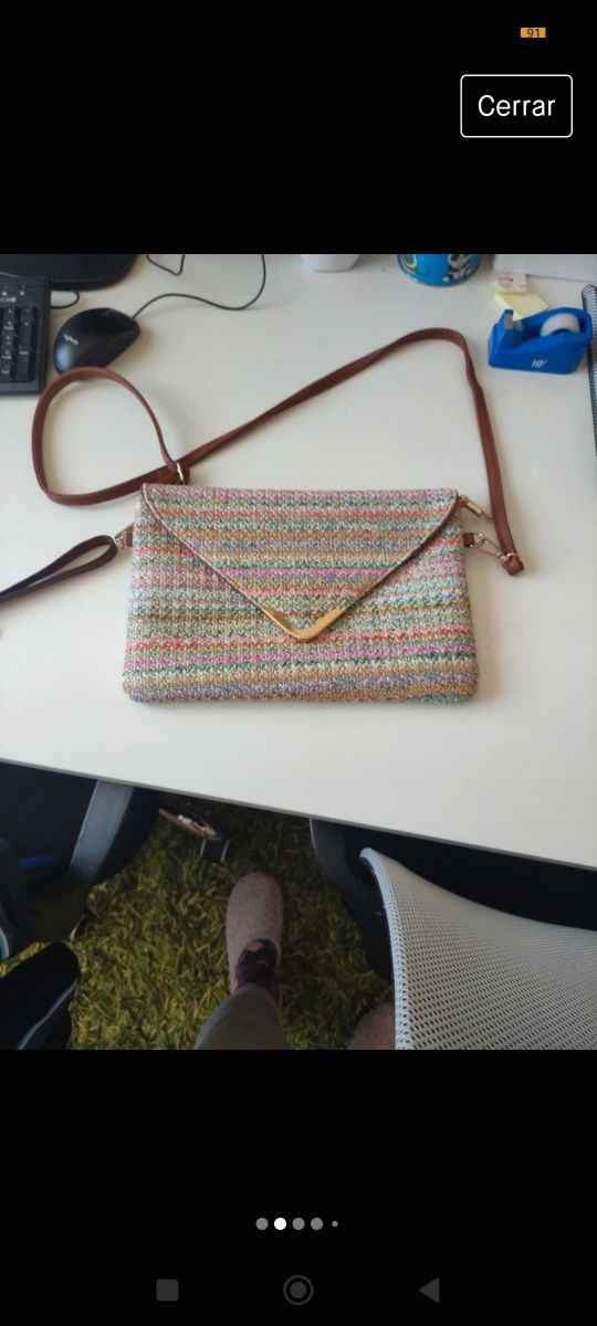 Bolso / cartera de mano multicolor 