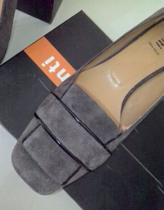 Scarpe donna vintage grigie