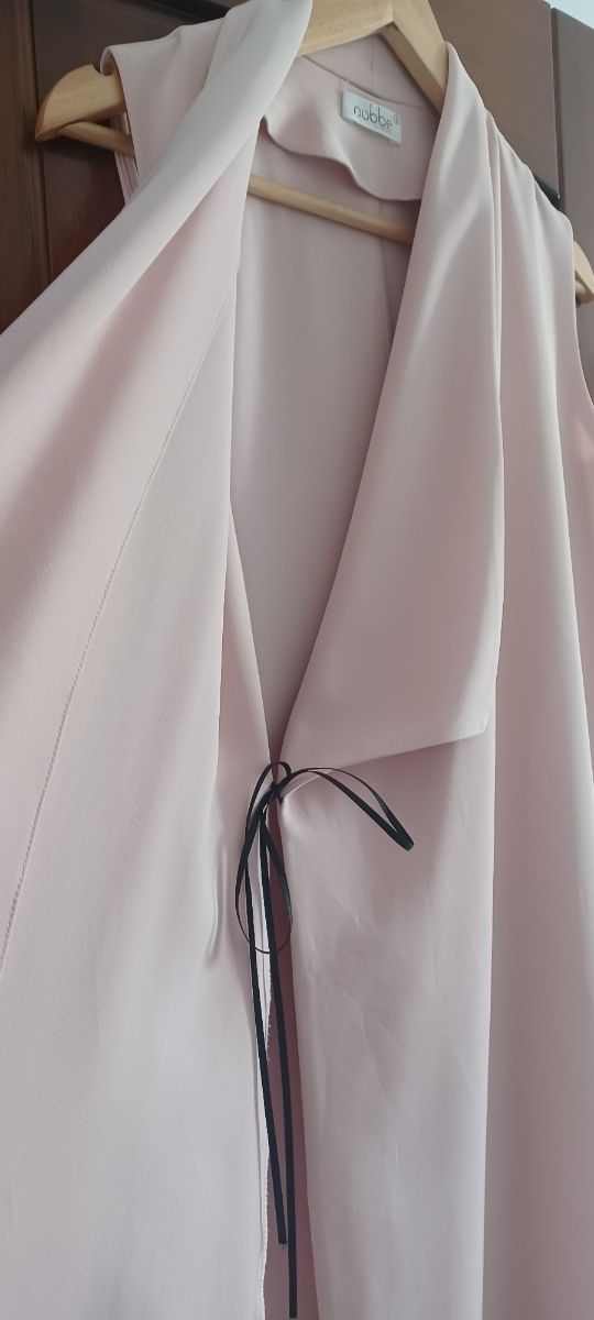 Vestido ajustable lazos rosa y negro