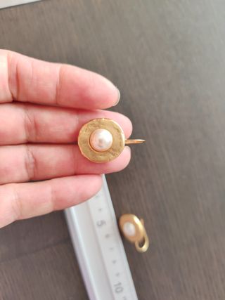 Pendientes chapado oro