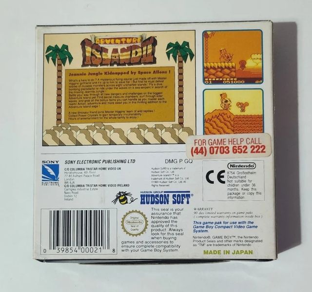 Adventure Island II Españolizado Game Boy