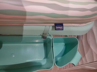 Bañera infantil verde cambiador