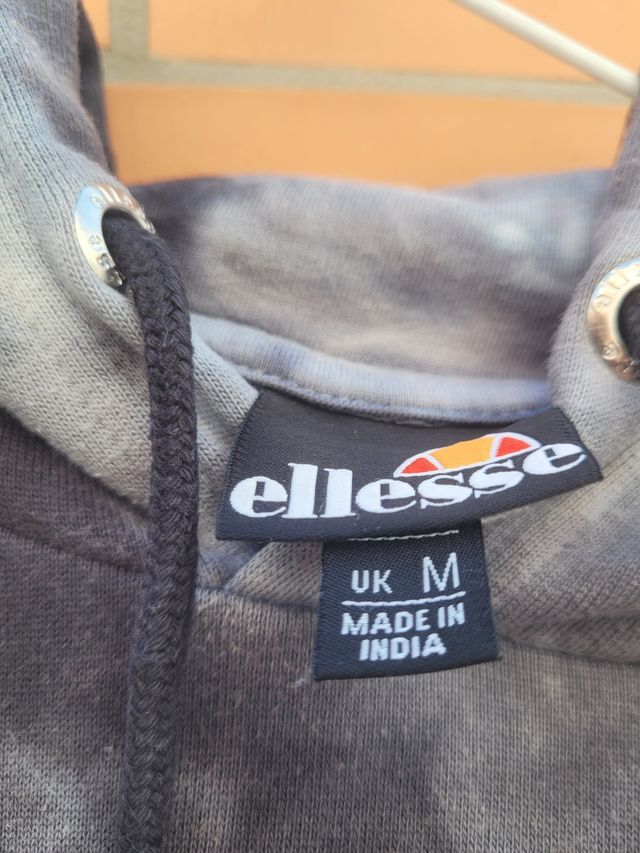 Sudadera con capucha gris talla M unisex Ellese