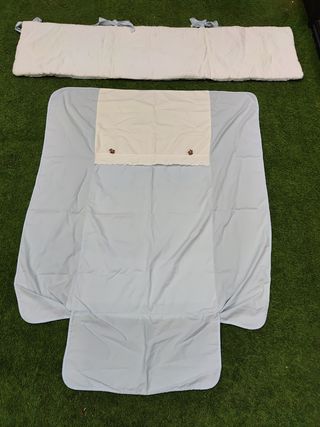 Colcha y chichonera para cuna de bebé 🍼
