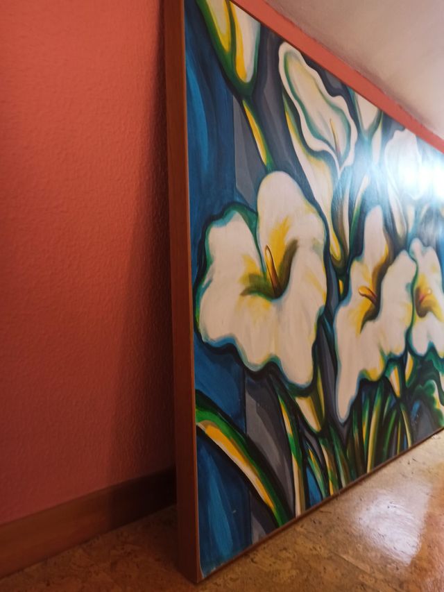 Cuadro Decoración Salón-Habitación Flores