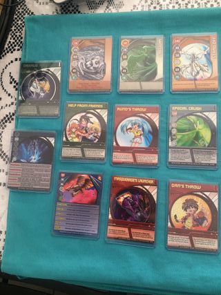 29-CARTAS BAKUGAN AÑO 2008 CON FUNDA TOPLOADER 