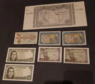 Billetes España. Preguntar precio Se venden suelto